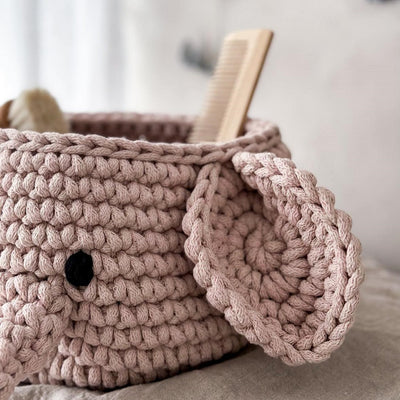 Elephant Basket | Oatmeal-All Products,Baskets,SHOP-vendor-unknown-Yes Bebe