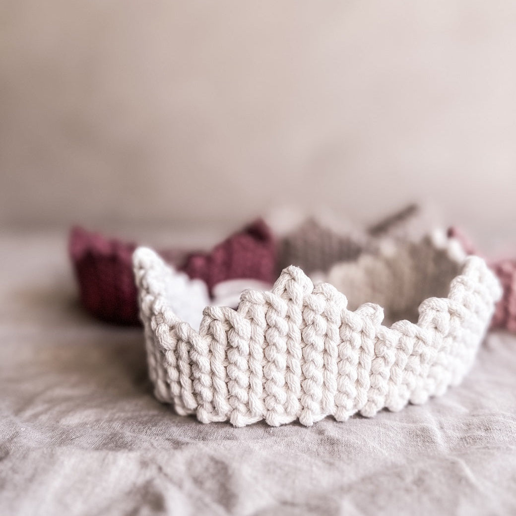 Natural Cotton Crown | Powder Pink-All Products,Christmas,SHOP-vendor-unknown-Yes Bebe