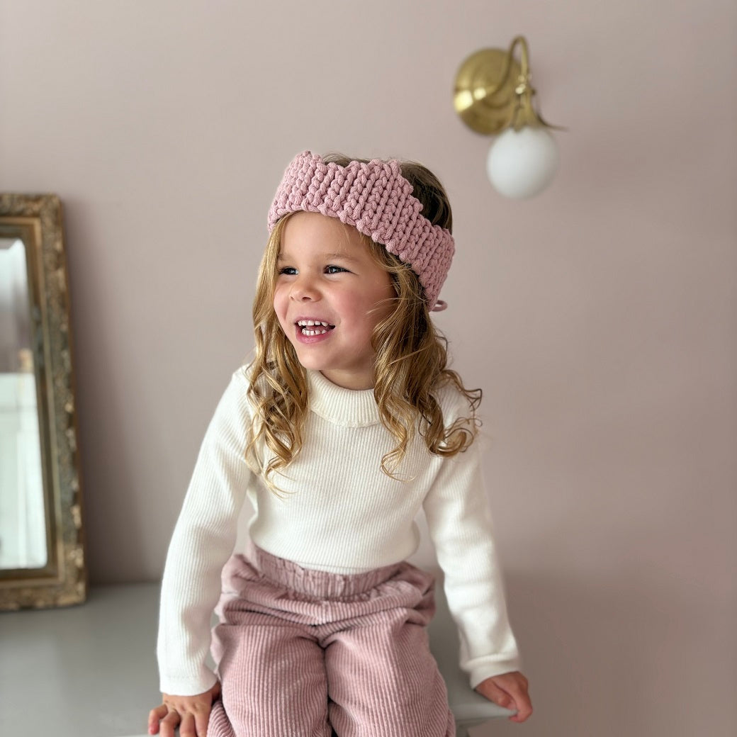 Natural Cotton Crown | Powder Pink-All Products,Christmas,SHOP-vendor-unknown-Yes Bebe