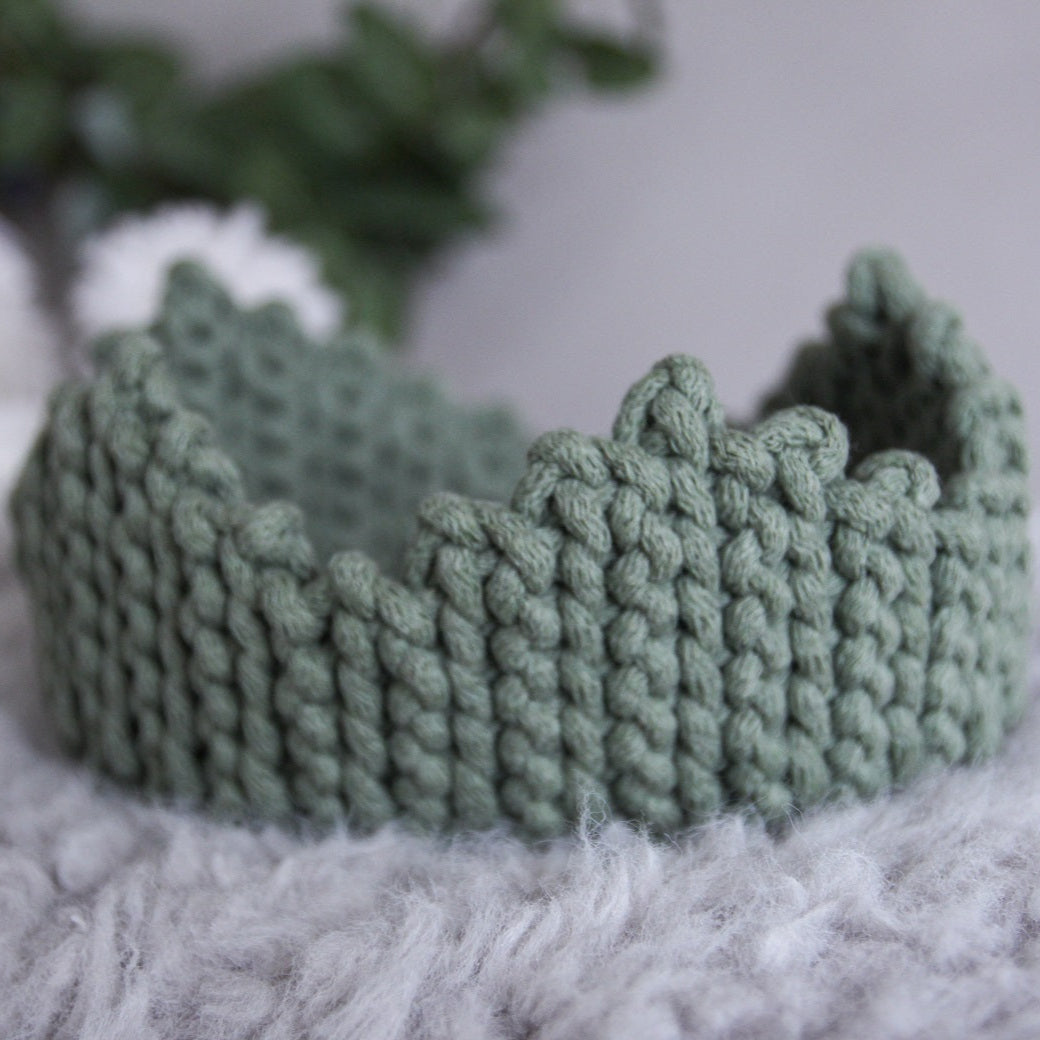 Natural Cotton Crown | Sage-All Products,Christmas,SHOP-vendor-unknown-Yes Bebe