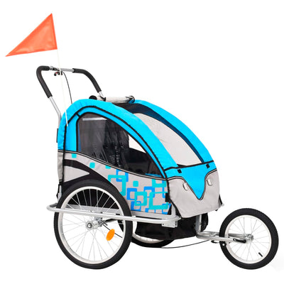 2-in-1 Kids' Bicycle Trailer & Stroller 40 kg Capacity