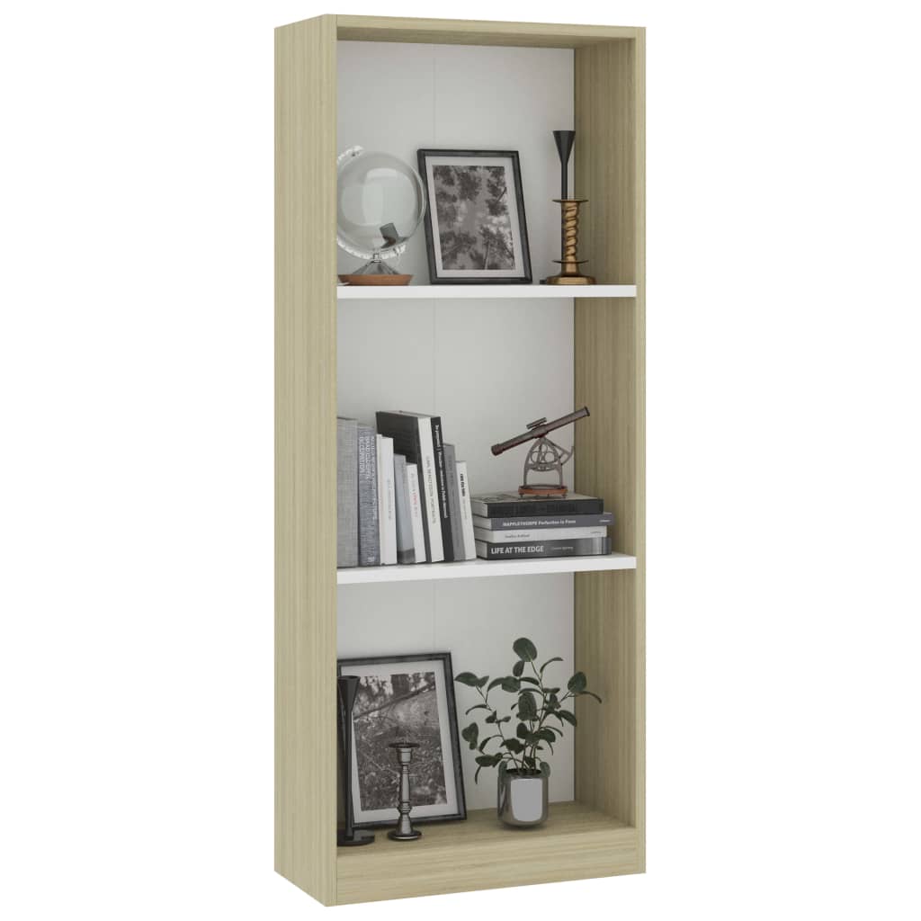 3-Tier Book Cabinet-vidaXL-Yes Bebe