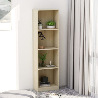 4-Tier Book Cabinet-vidaXL-Yes Bebe