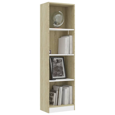 4-Tier Book Cabinet-vidaXL-Yes Bebe