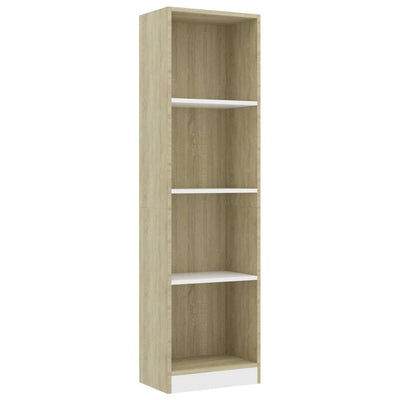 4-Tier Book Cabinet-vidaXL-Yes Bebe