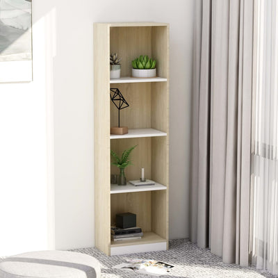 4-Tier Book Cabinet-vidaXL-Yes Bebe