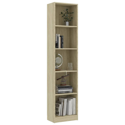 5-Tier Book Cabinet-vidaXL-Yes Bebe