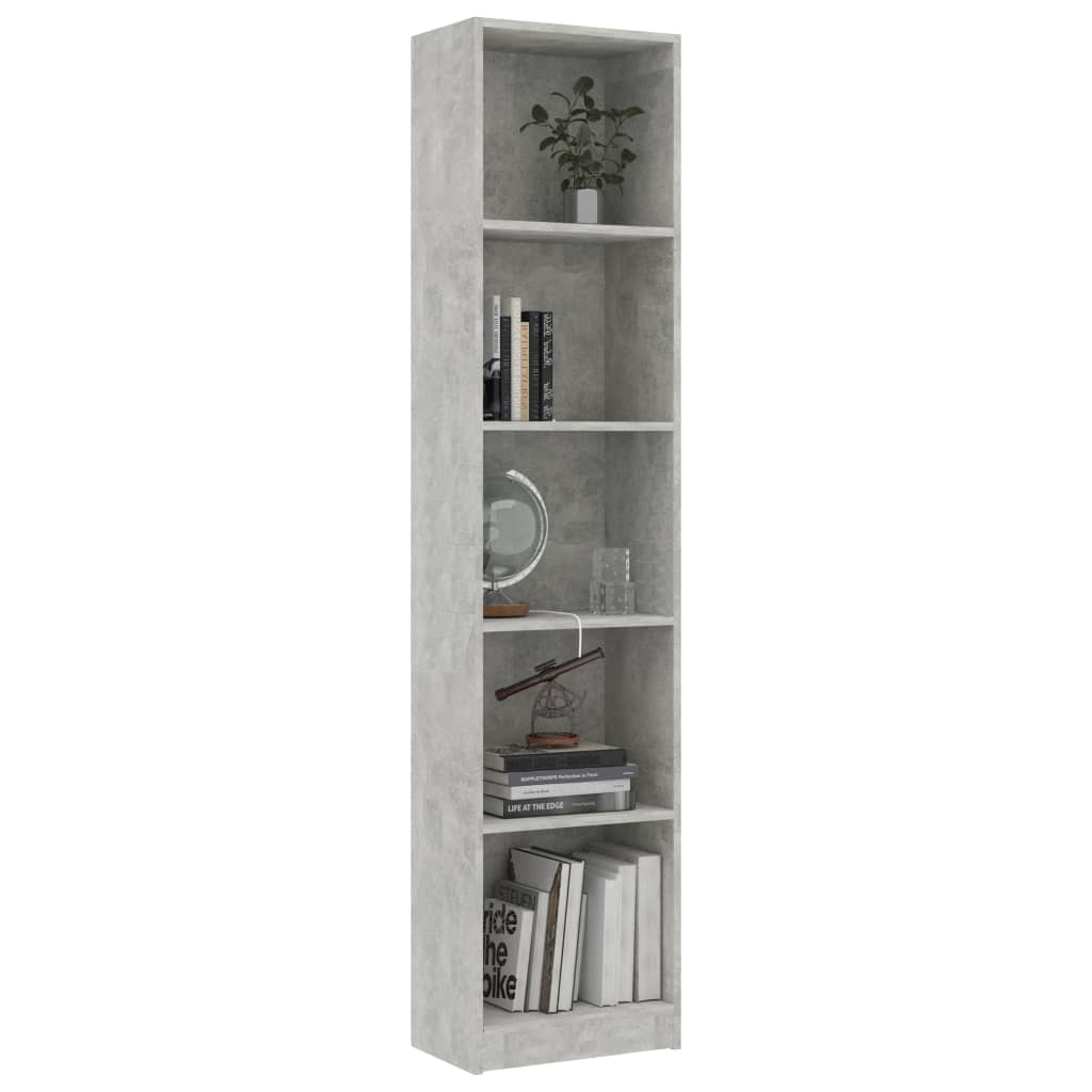 5-Tier Book Cabinet-vidaXL-Yes Bebe