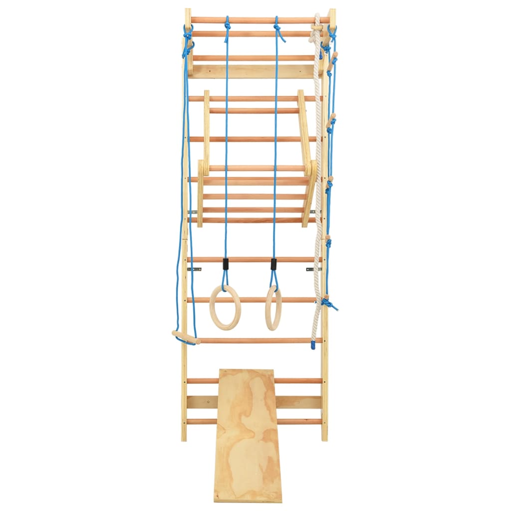 Indoor Climbing Playset with Ladders, Rings and Slide-Climbing Walls-vidaXL-Yes Bebe