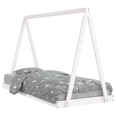 Kids Solid Wood Pine Bed Frame-Beds & Bed Frames-vidaXL-Yes Bebe