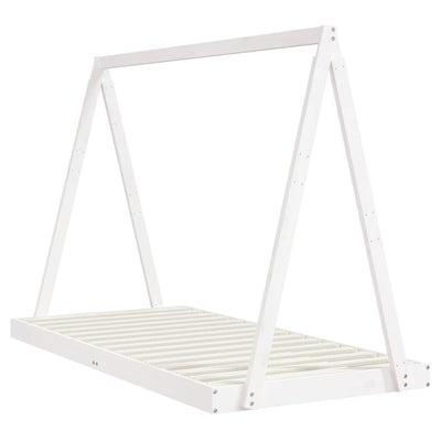Kids Solid Wood Pine Bed Frame-Beds & Bed Frames-vidaXL-90 x 190 cm-White-Yes Bebe