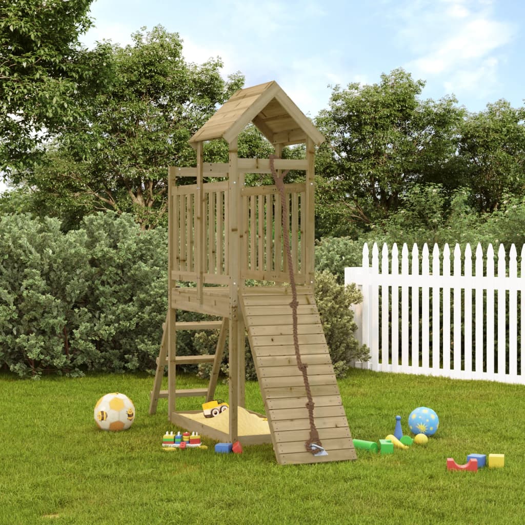 Playhouse with Climbing Wall