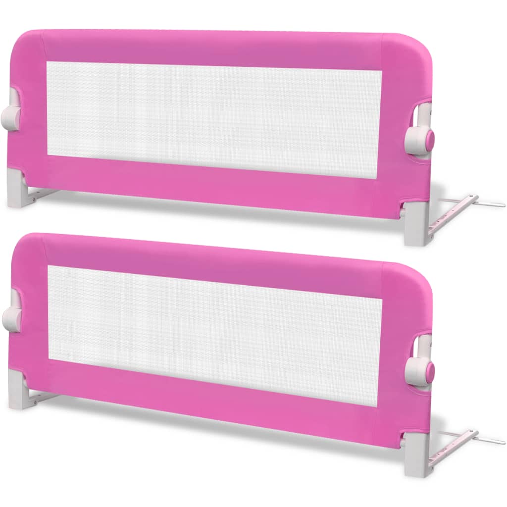 Toddler Safety Bed Rail-Baby Safety Rails-vidaXL-Pink-102 x 42 cm-2-Yes Bebe