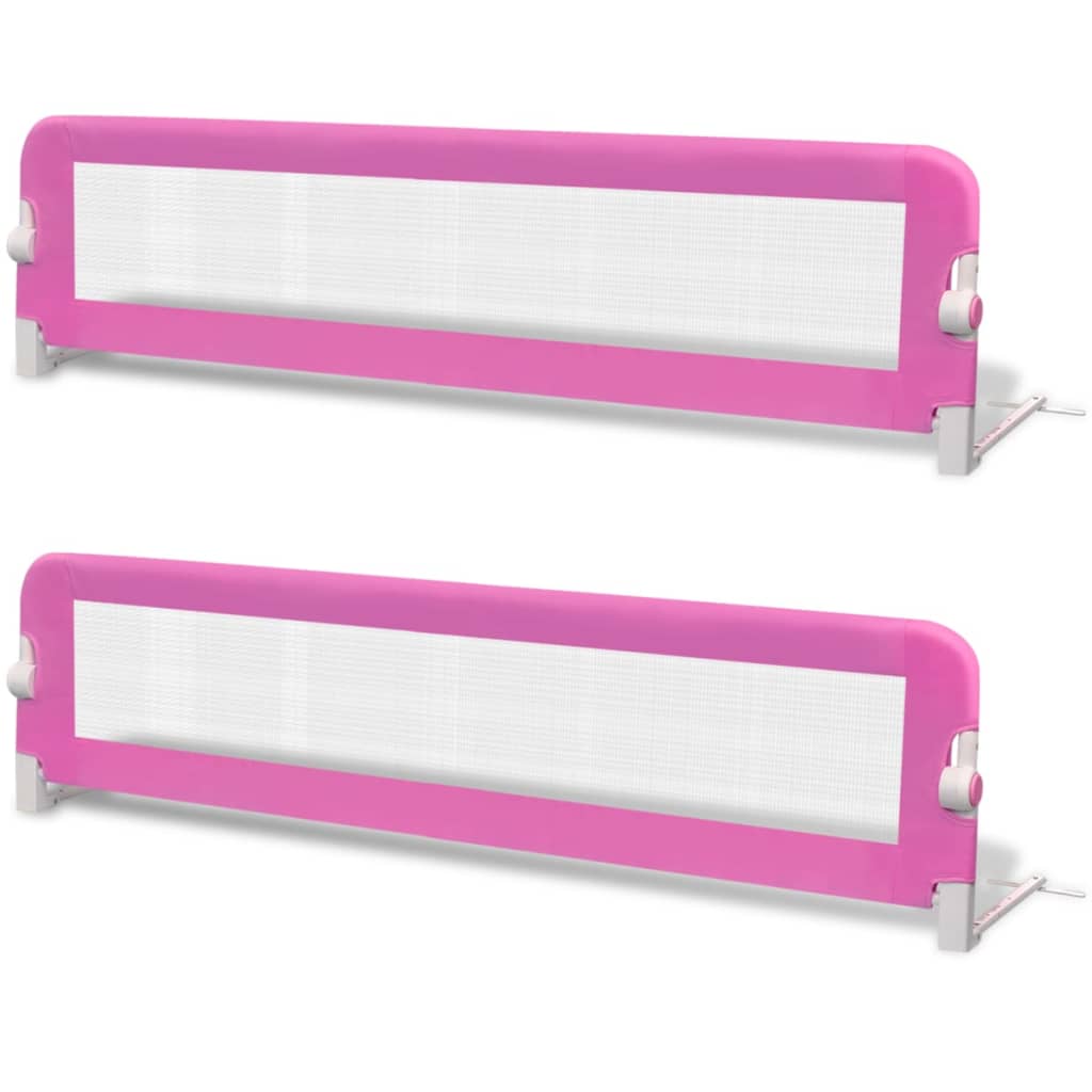 Toddler Safety Bed Rail-Baby Safety Rails-vidaXL-Pink-150 x 42 cm-2-Yes Bebe