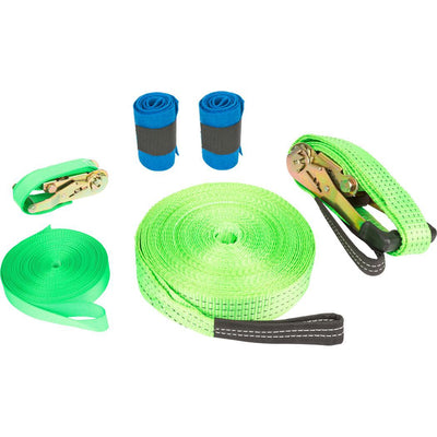 Slackline Set for Outdoor Play including Tree Protection
