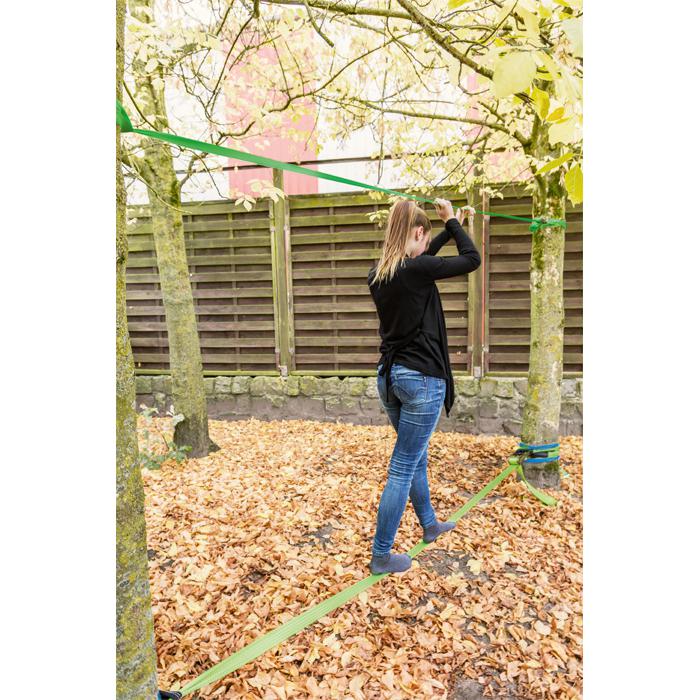 Slackline Set for Outdoor Play including Tree Protection