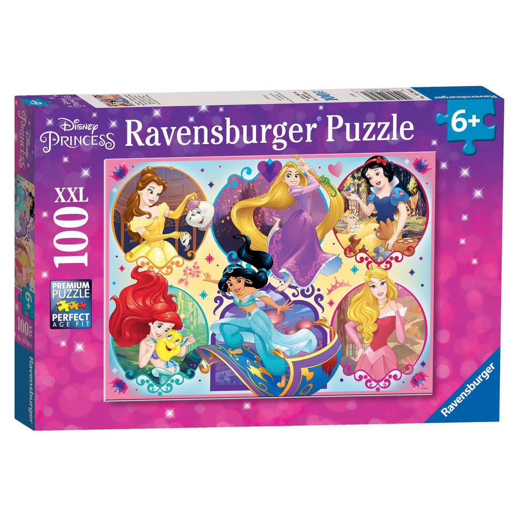 Ravensburger 10796 Disney Princesses - 100 Piece Jigsaw Puzzle for Kids –  Every Piece is Unique, Pieces Fit Together Perfectly