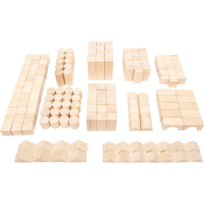 Natural Wooden Building Blocks - Pack of 200 in bag