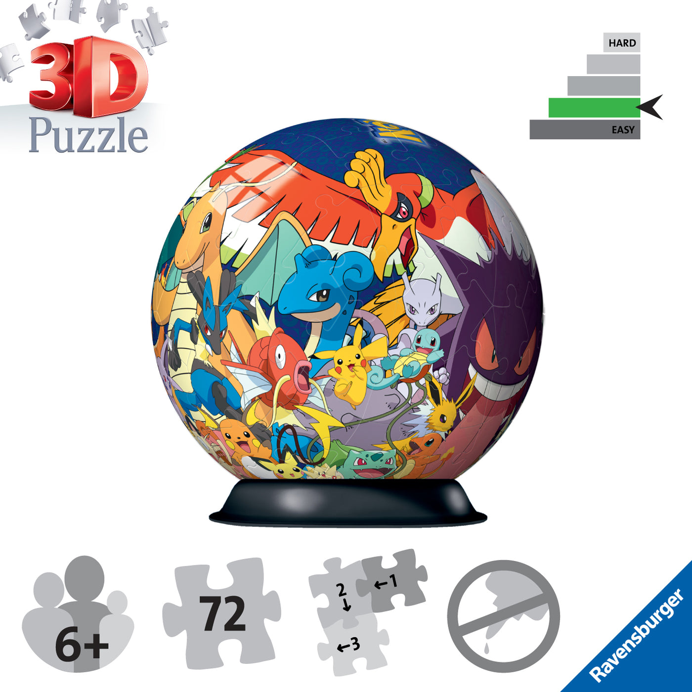 Pokemon 3D Puzzle 72pc