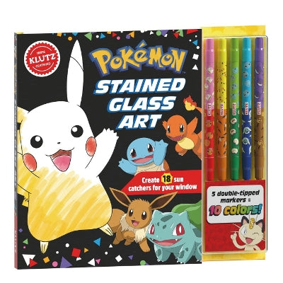 Pokemon Stained Glass-Books-Scholastic US-Yes Bebe
