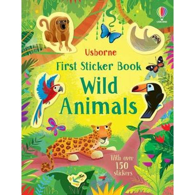 First Sticker Book Wild Animals-Books-Usborne Publishing Ltd-Yes Bebe