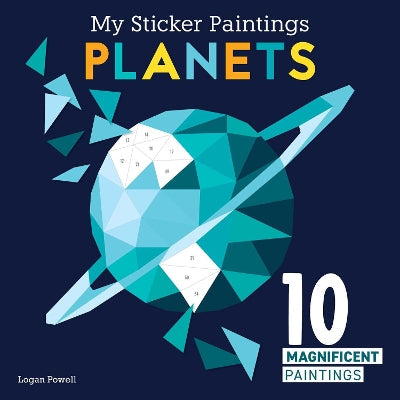 My Sticker Paintings: Planets: 10 Magnificent Paintings-Books-Happy Fox Books-Yes Bebe