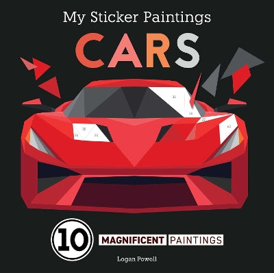 My Sticker Paintings: Cars: 10 Magnificent Paintings-Books-Happy Fox Books-Yes Bebe