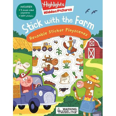 Stick with the Farm Hidden Pictures Reusable Sticker Playscenes-Books-Highlights Press-Yes Bebe