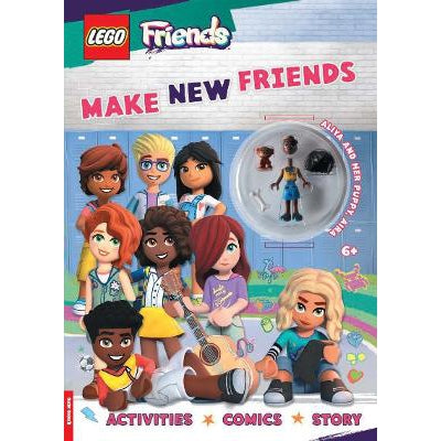 LEGO® Friends: Make New Friends (with Aliya mini-doll and Aira puppy)-Books-Buster Books-Yes Bebe