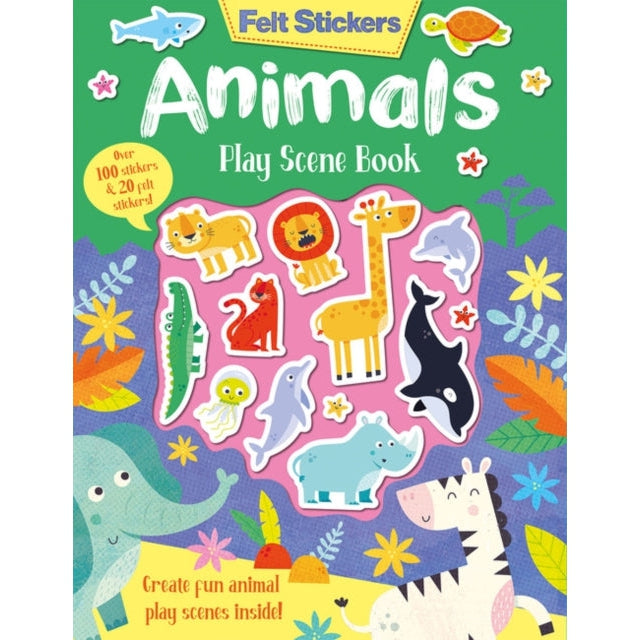 Felt Stickers Animals Play Scene Book-Books-Imagine That Publishing Ltd-Yes Bebe