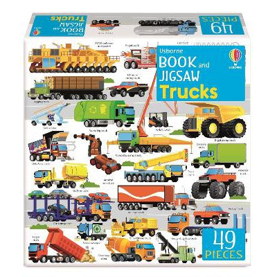 Usborne Book and Jigsaw Trucks-Books-Usborne Publishing Ltd-Yes Bebe