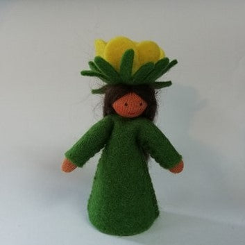 Anemone Doll with Flower on Head