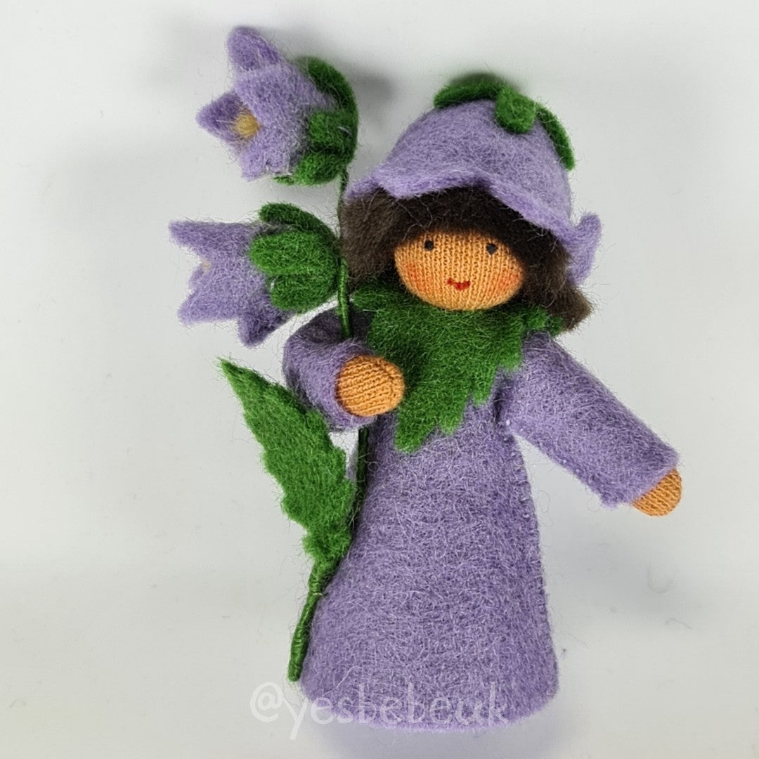 Bellflower (Bluebell) Doll with Flower in Hand