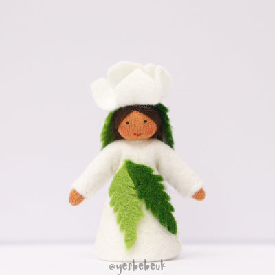 Christmas Rose Doll with Flower on Head