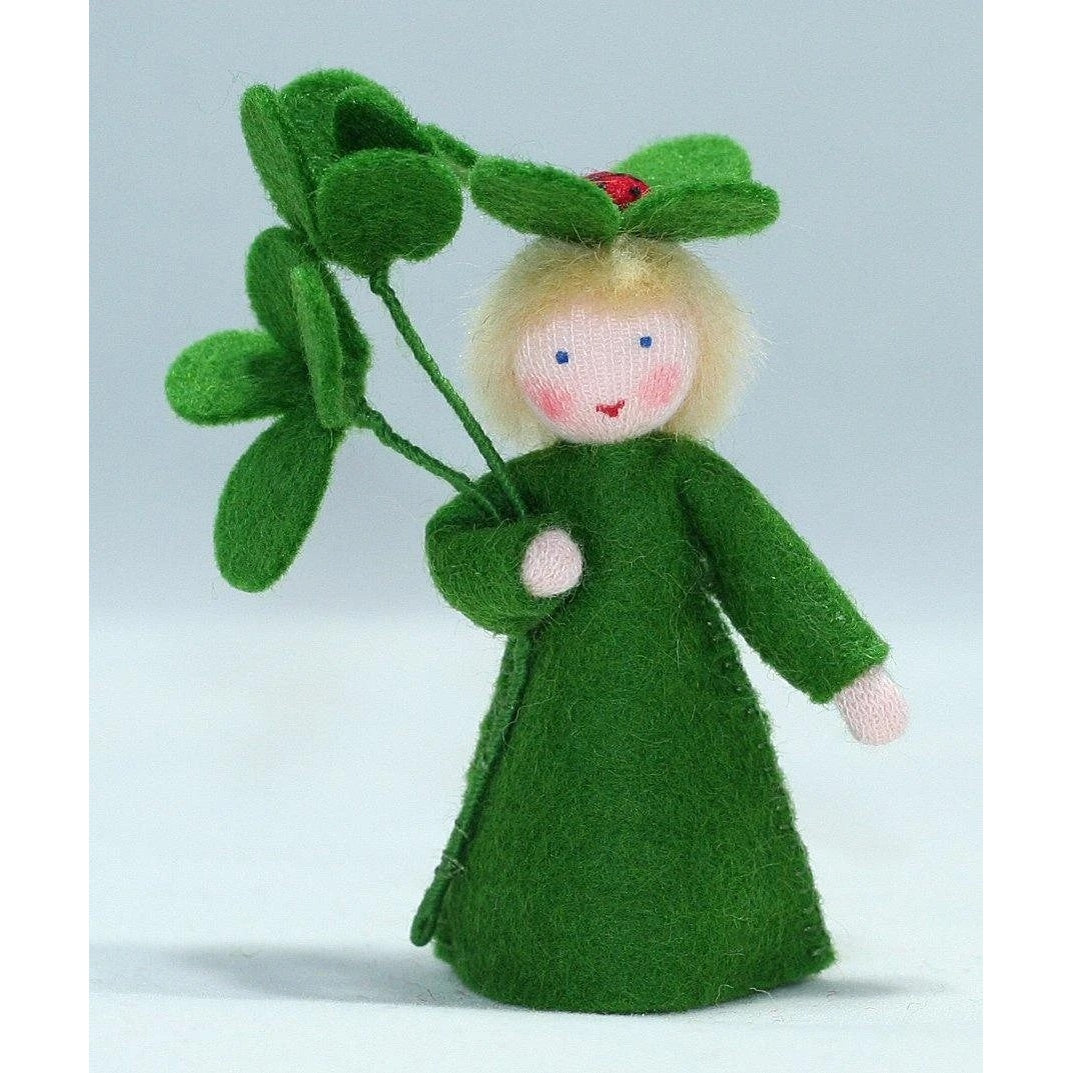 Clover Boy Doll with Flower in Hand