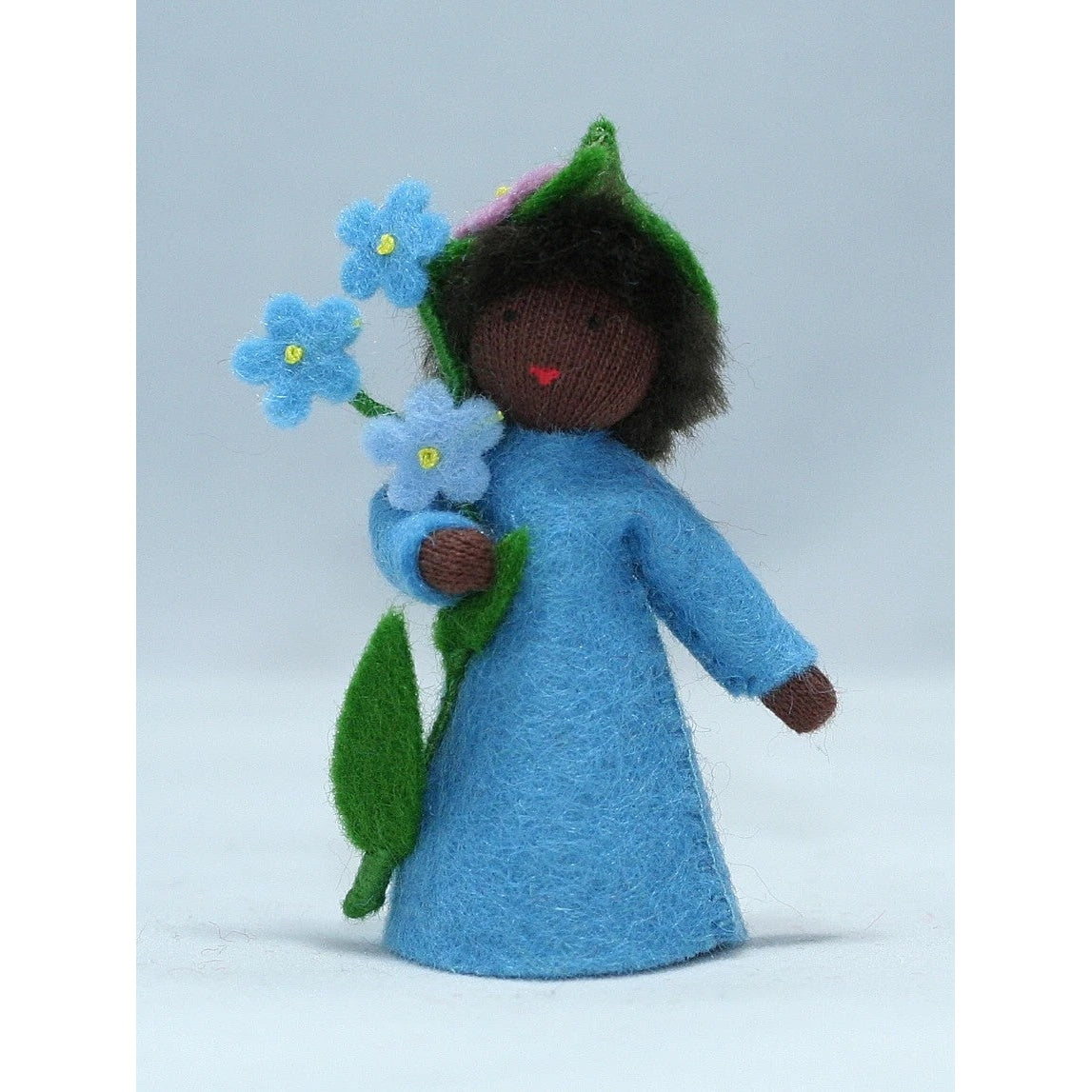 Forget-Me-Not Doll with Flower in Hand