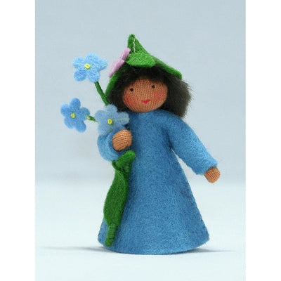 Forget-Me-Not Doll with Flower in Hand