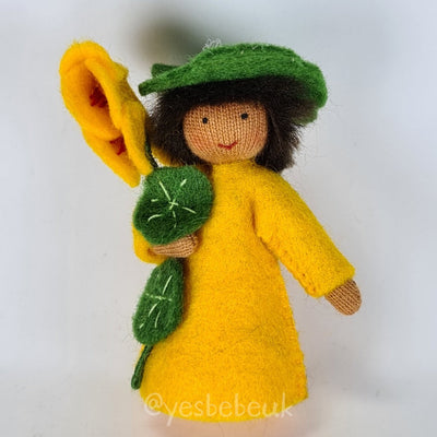 Lady's Slipper Doll with Flower in Hand