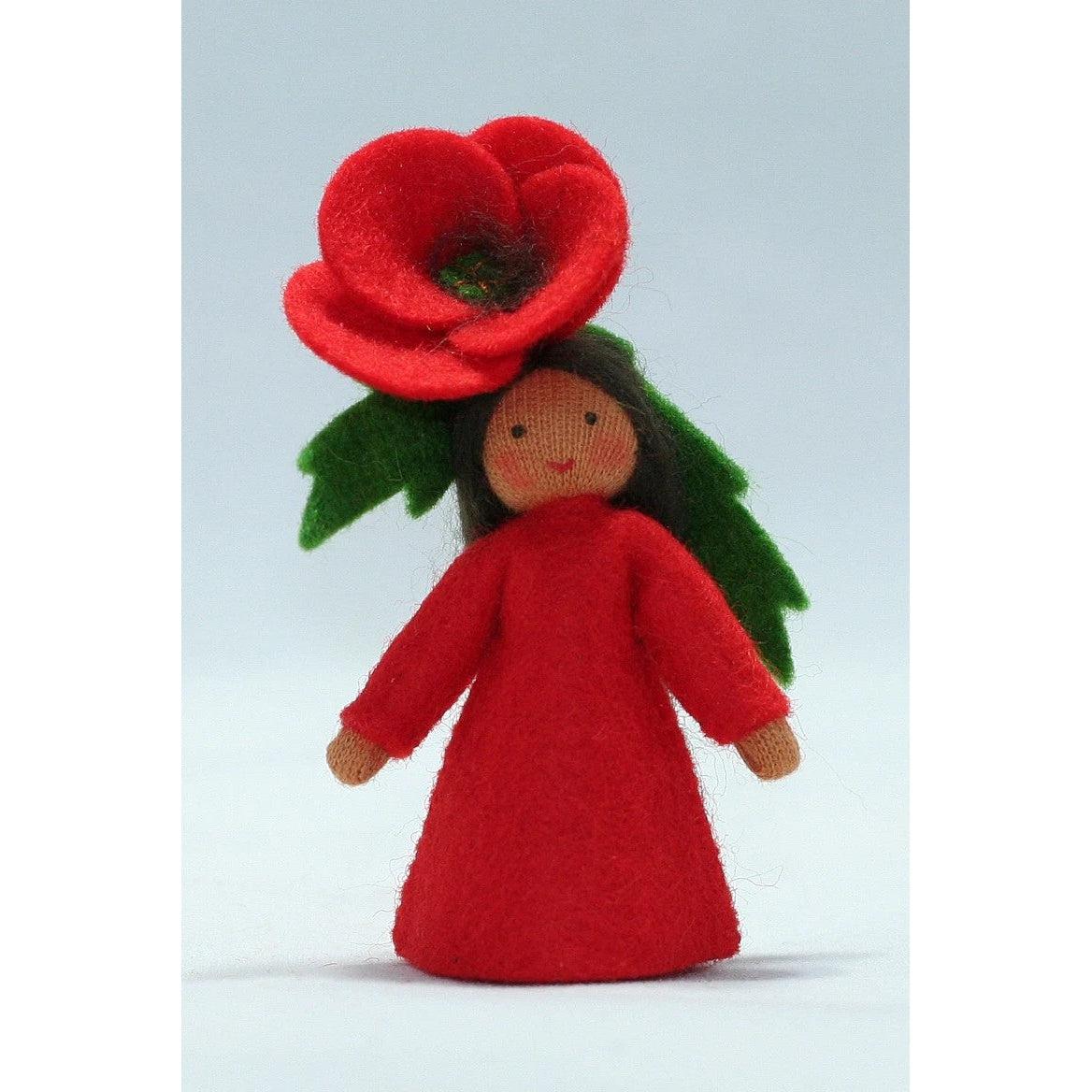 Poppy Doll with Flower on Head - Medium Skin