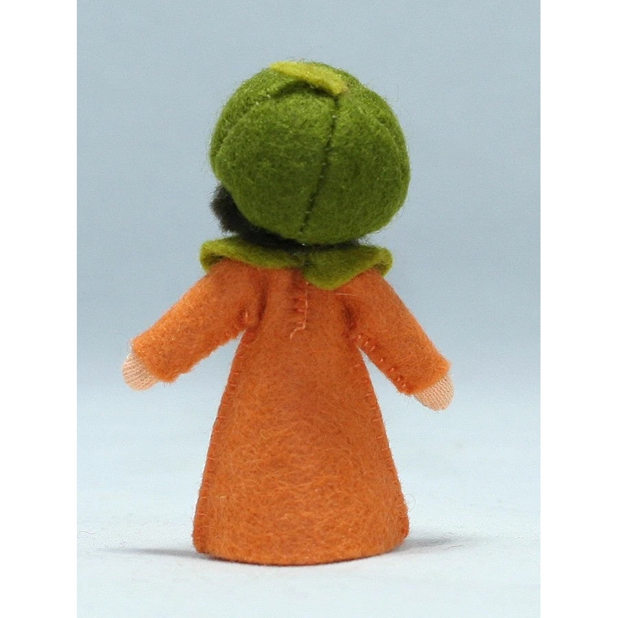 Pumpkin Boy Doll with Flower on Head - Light Skin