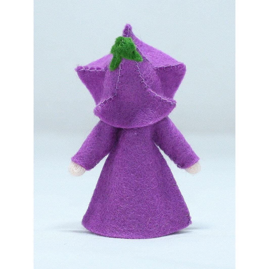 Purple Morning Glory Doll with Flower on Head - Fair Skin