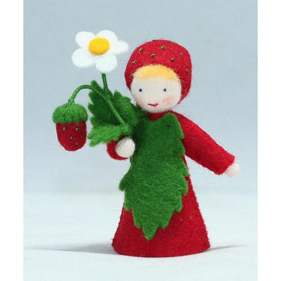 Strawberry Boy Doll with Flower in Hand