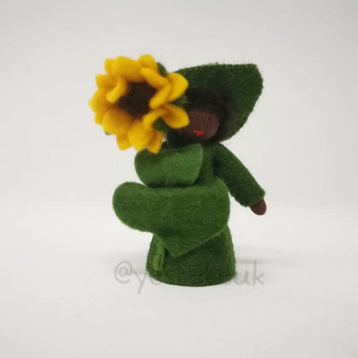 Sunflower Boy Doll with Flower in Hand