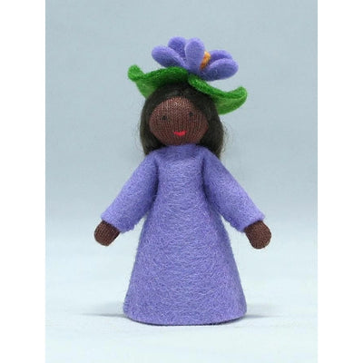 Violet Doll with Flower on Head