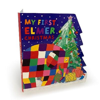 My First Elmer Christmas: Shaped Board Book
