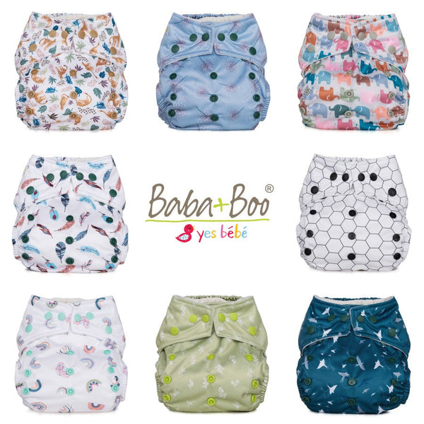 Baba Boo Baba Boo One Size Reusable Nappy Hope Collection at Yes