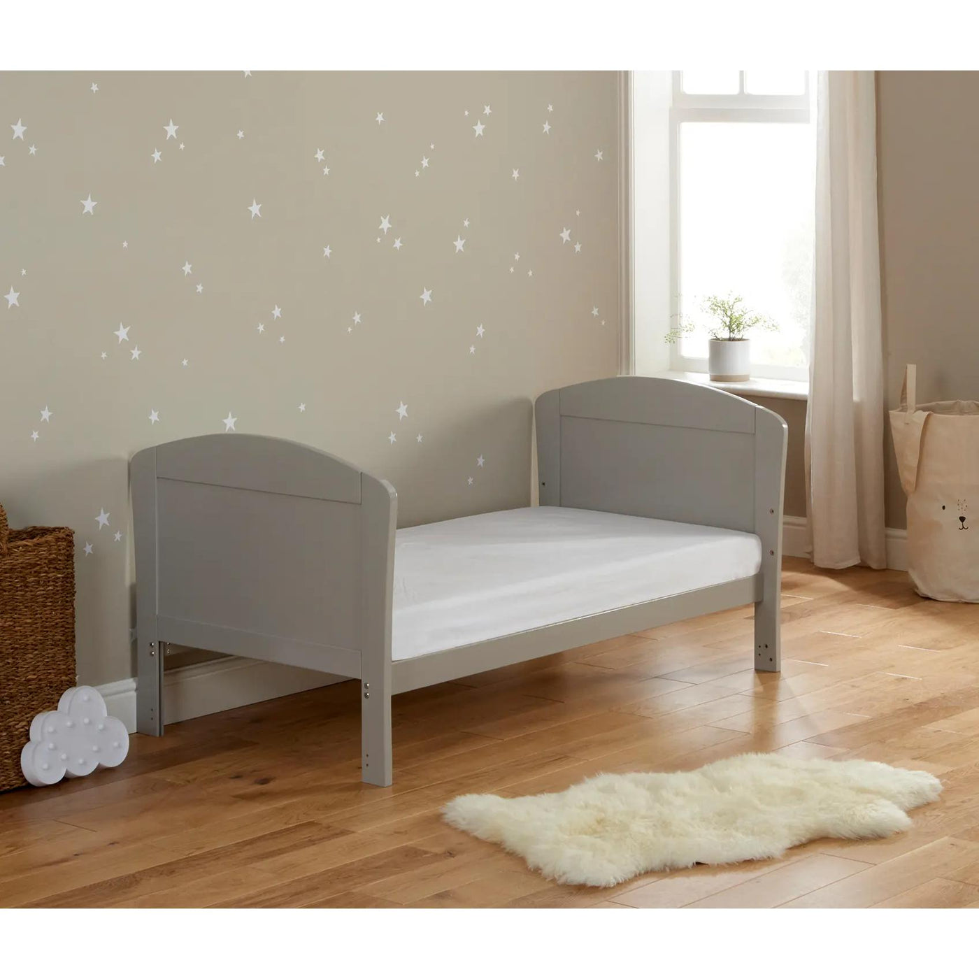 Aston Dropside Cot Bed - Grey