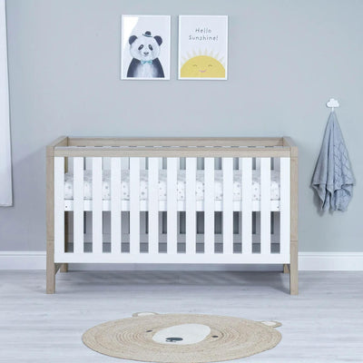 Luno Cot Bed - Oak White