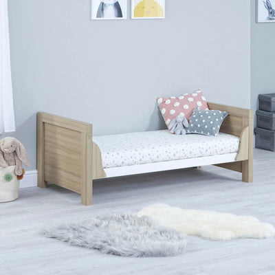 Luno Cot Bed - Oak White