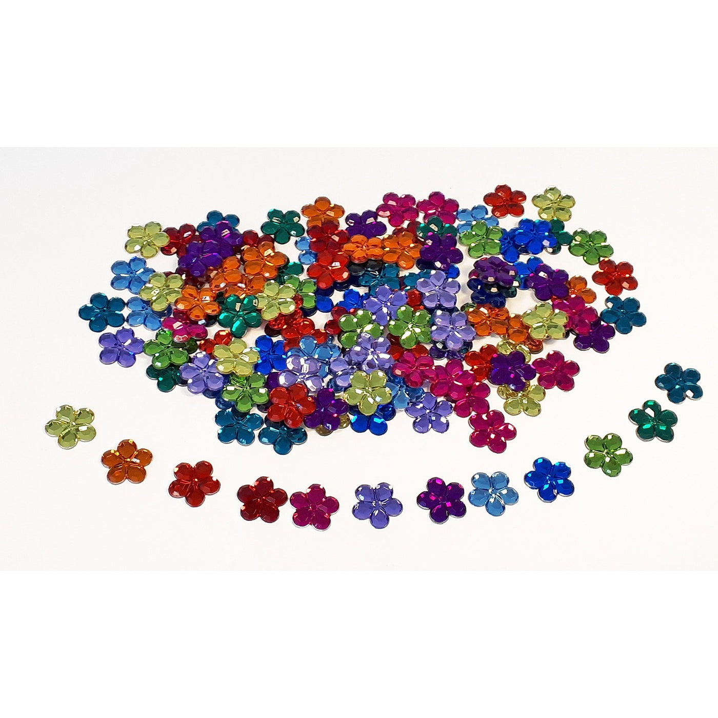 Bauspiel Glittering Flower Sparkling Stones - 120 Pieces